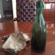 Discovered in the church cornerstone--a bottle from J. Harvey & Co. Canal St. Providence.  that was in business around 1857. 
